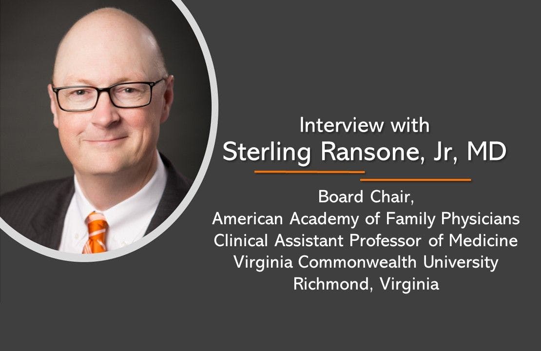 AAFP Board Chair Sterling Ransone, Jr, MD, Has Concerns About Flu Season 2022-2023