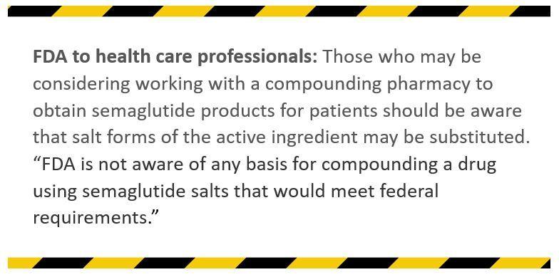 FDA Posts Warning on Compounded Semaglutide Products, Citing Reports of Adverse Events caution tape ©4zevar