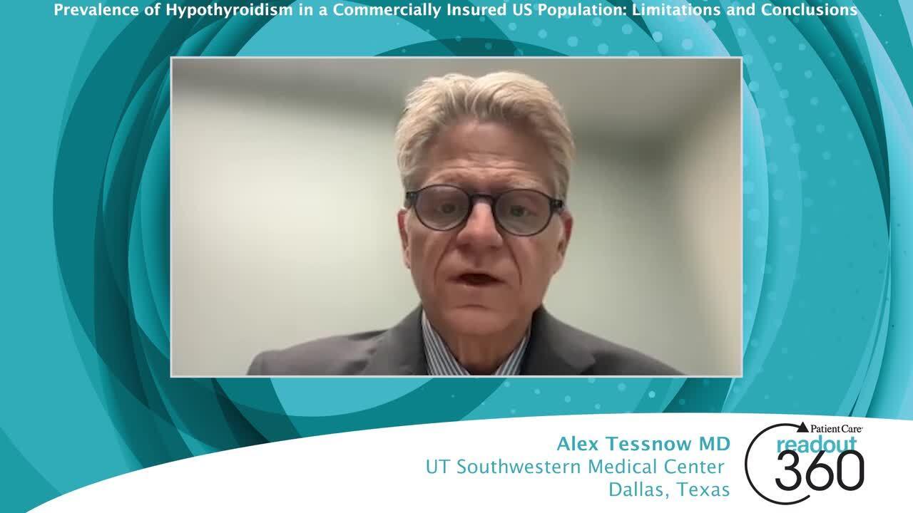 Prevalence of Hypothyroidism in a Commercially  Insured US Population: Limitations and Conclusions 