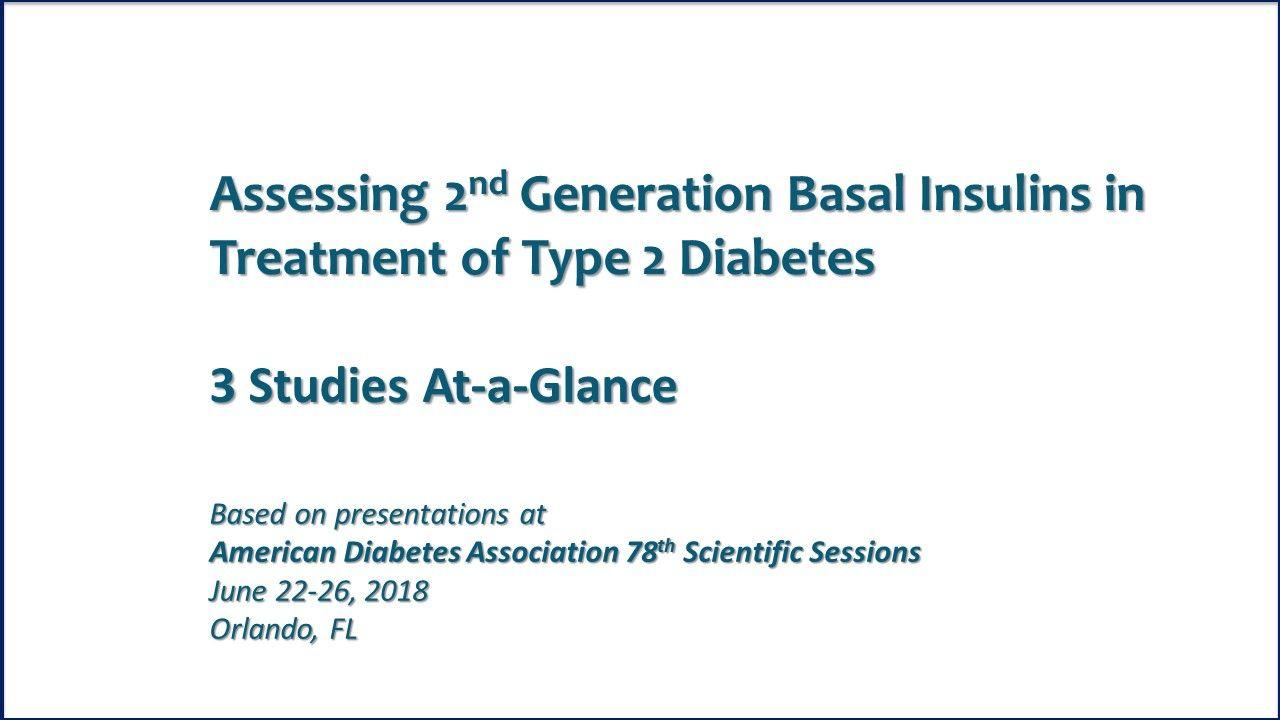 ADA 2018: New Basal Insulins go Head-to-Head